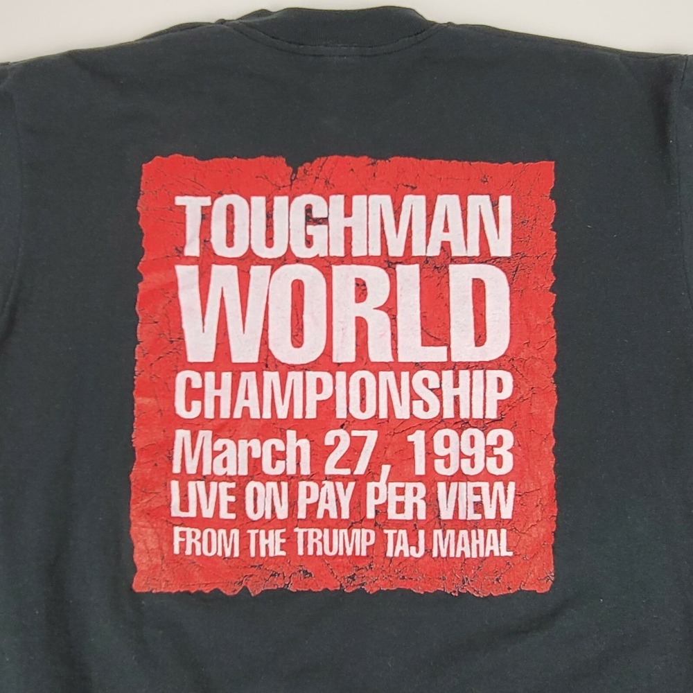 1993 World Toughman Championships Trump Taj Live Tee T-shirt Black Adult XL Vtg